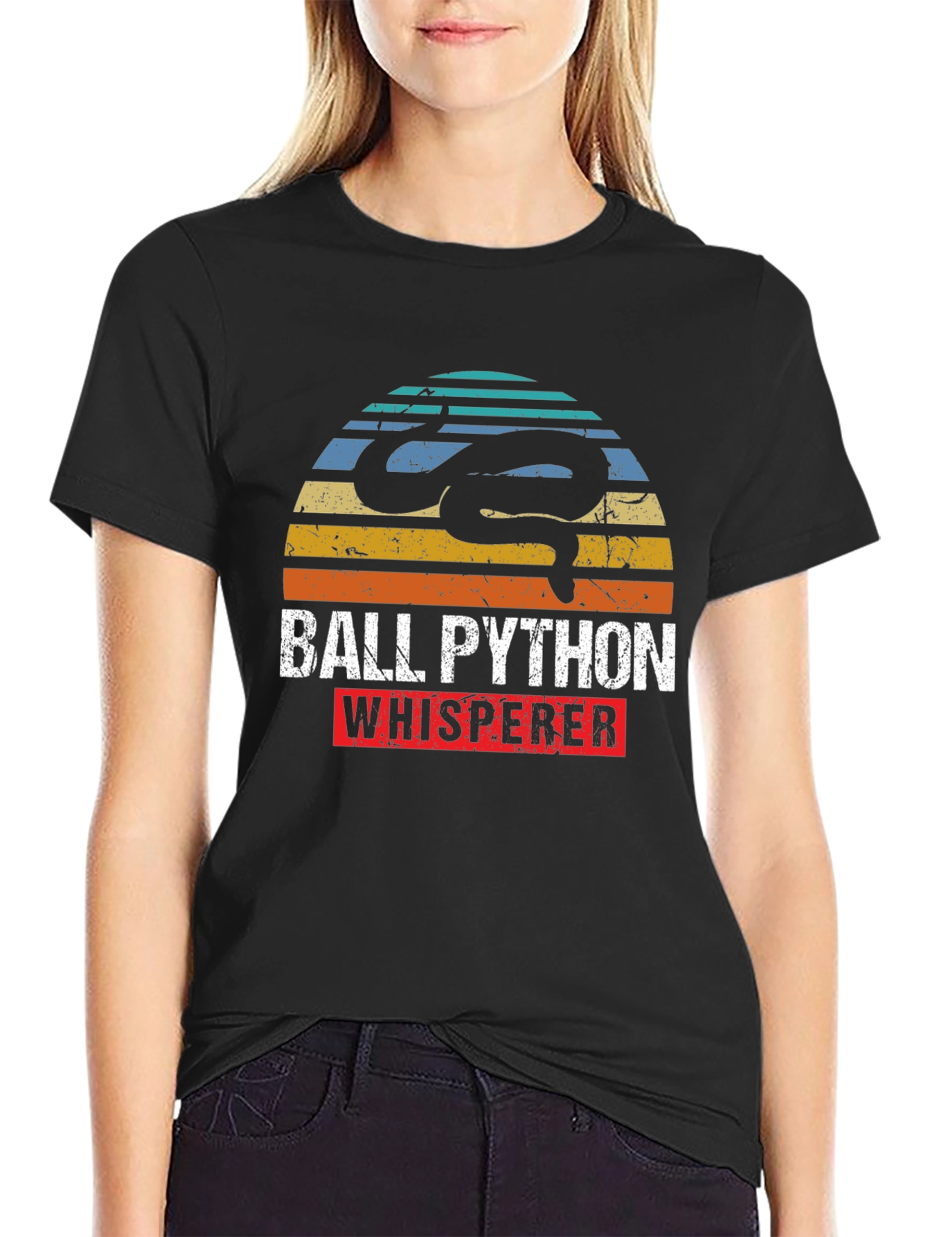 Ball Python Whisperer Retro T-Shirt
