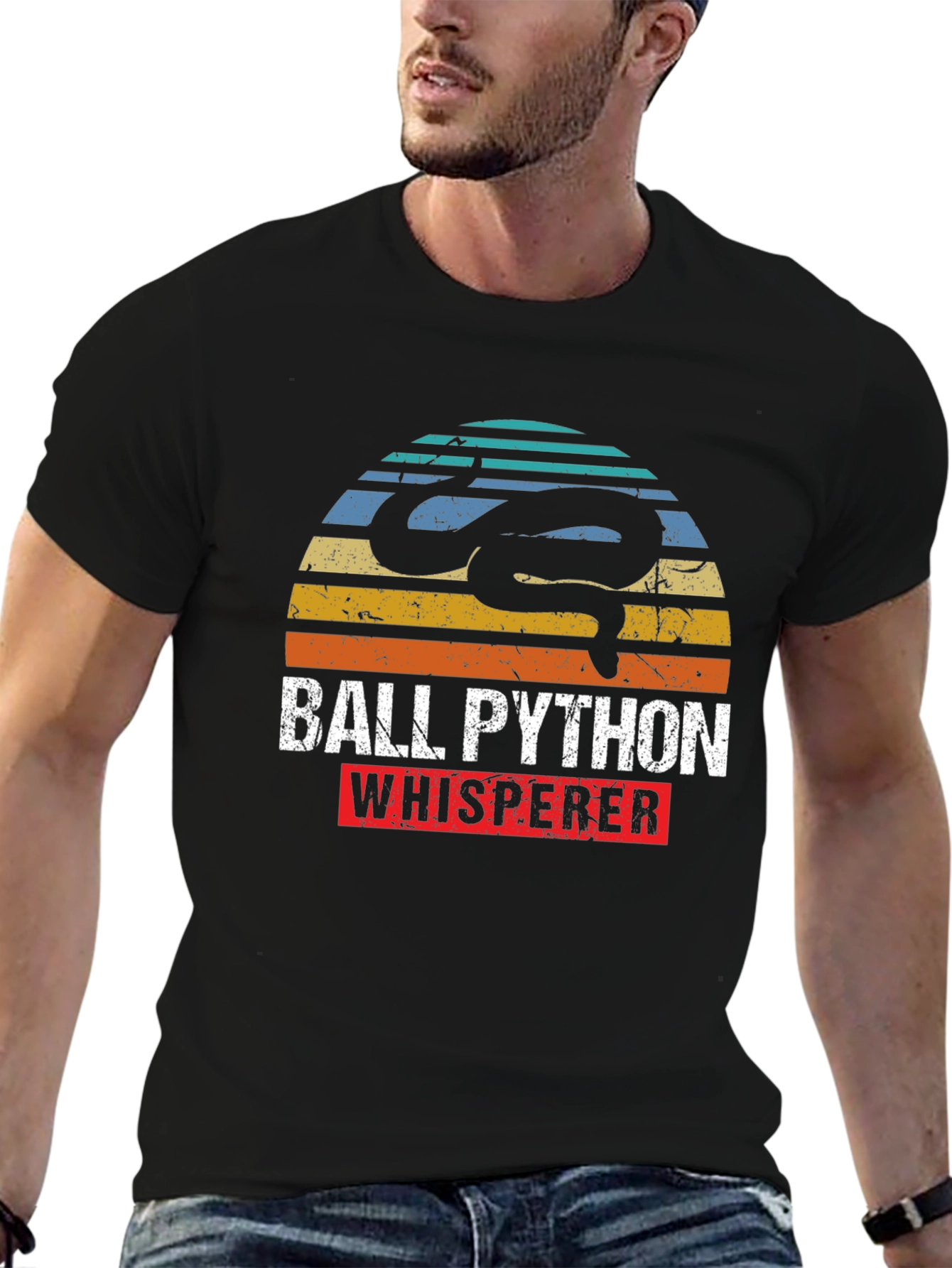 Ball Python Whisperer Retro T-Shirt