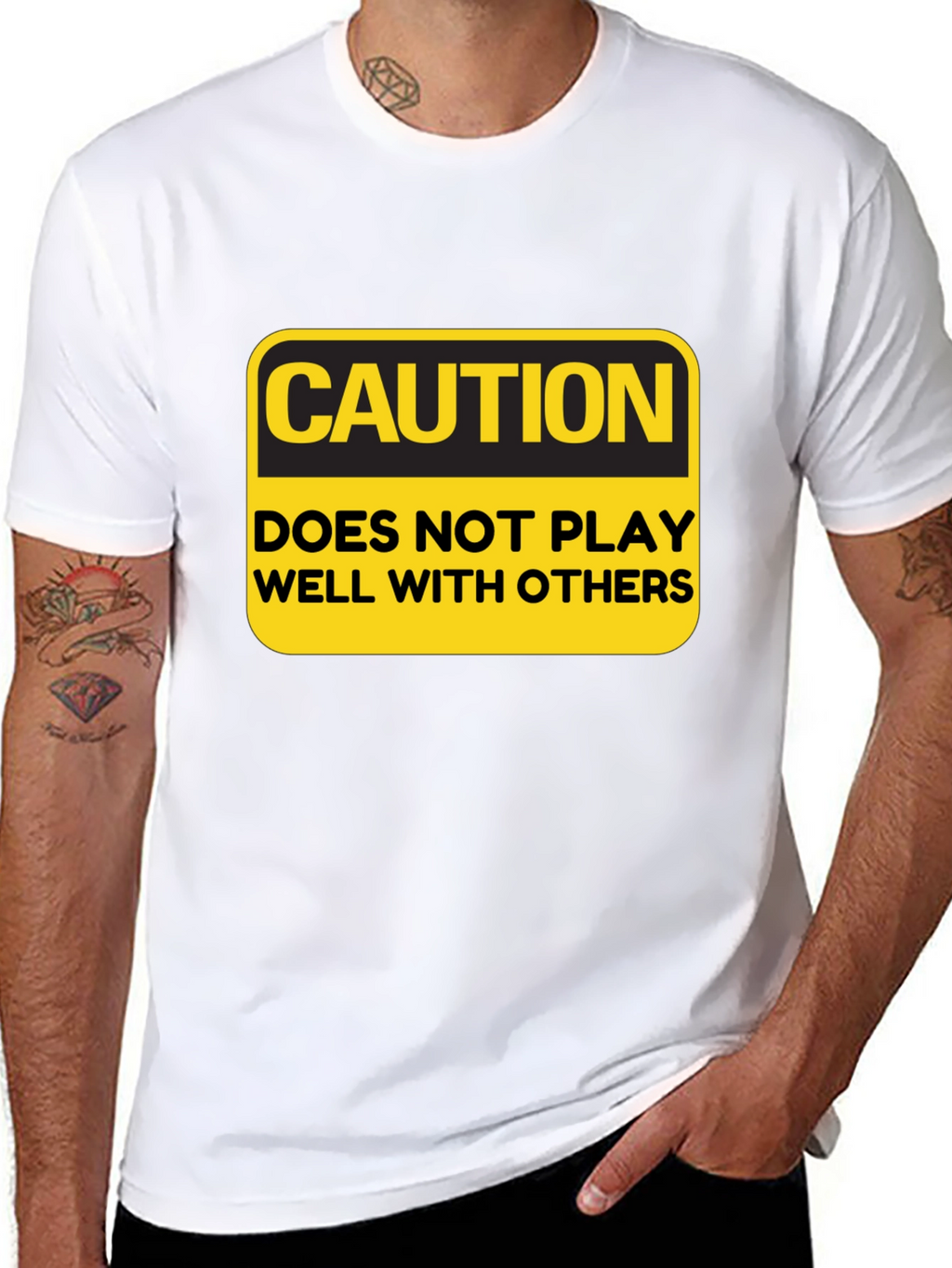 Caution T-Shirt: Doesnt Play Well With Others