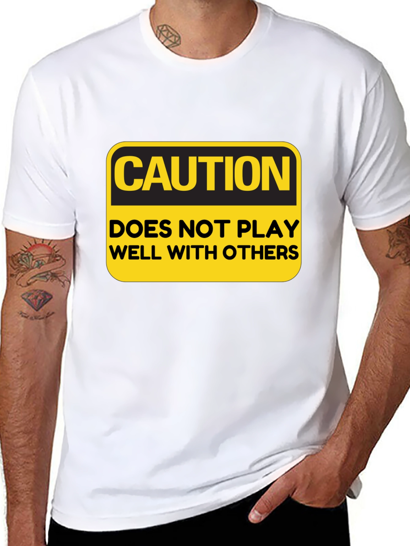 Caution T-Shirt: Doesnt Play Well With Others