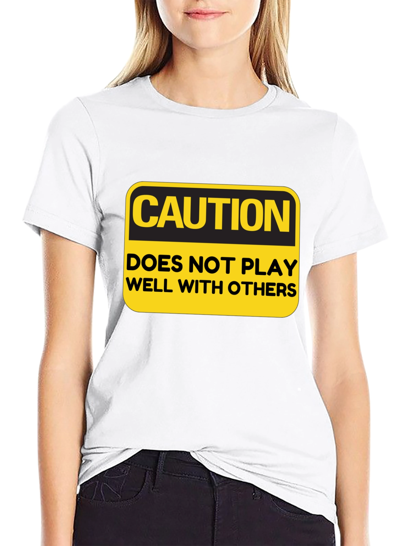 Caution T-Shirt: Doesnt Play Well With Others