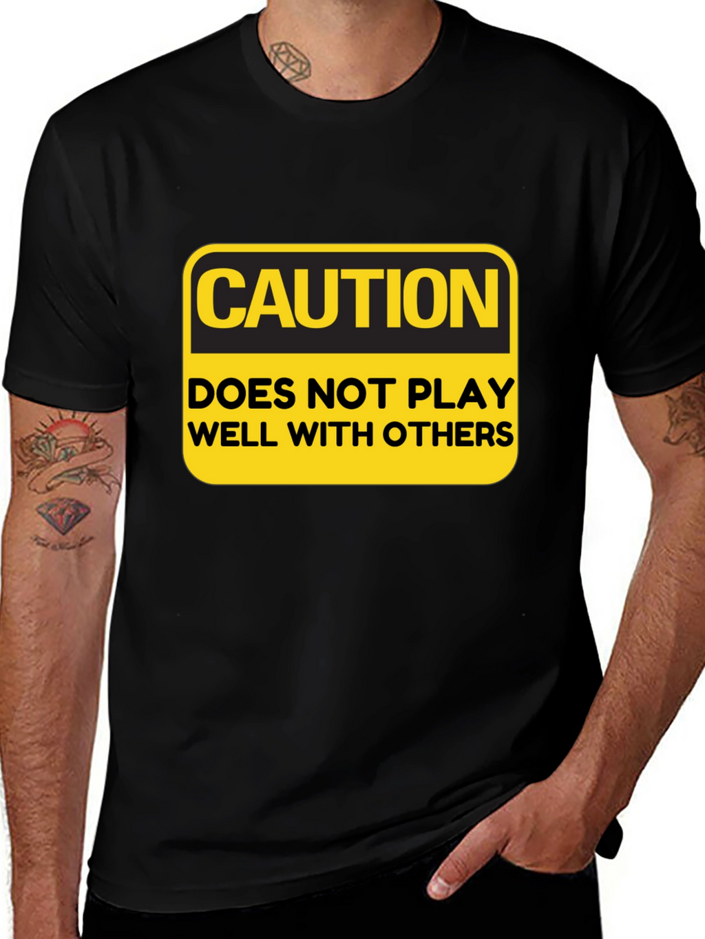 Caution T-Shirt: Doesnt Play Well With Others