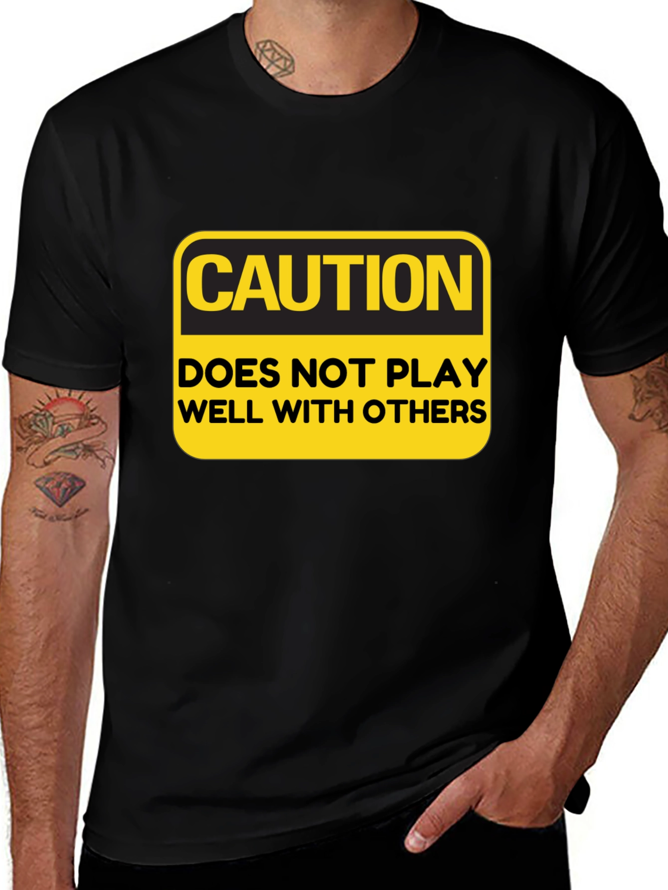 Caution T-Shirt: Doesnt Play Well With Others