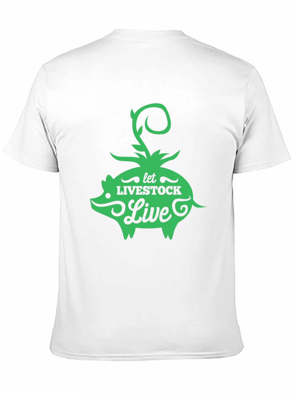 Let Livestock Live Pig Graphic Tee - Black