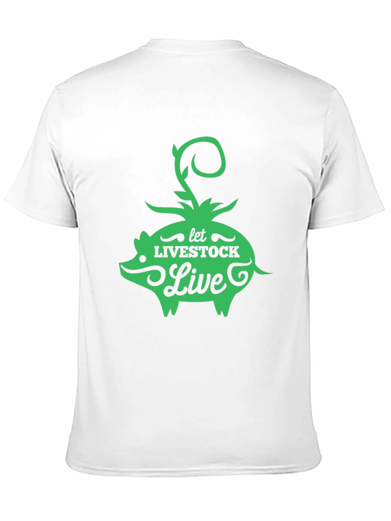Let Livestock Live Pig Graphic Tee - Black