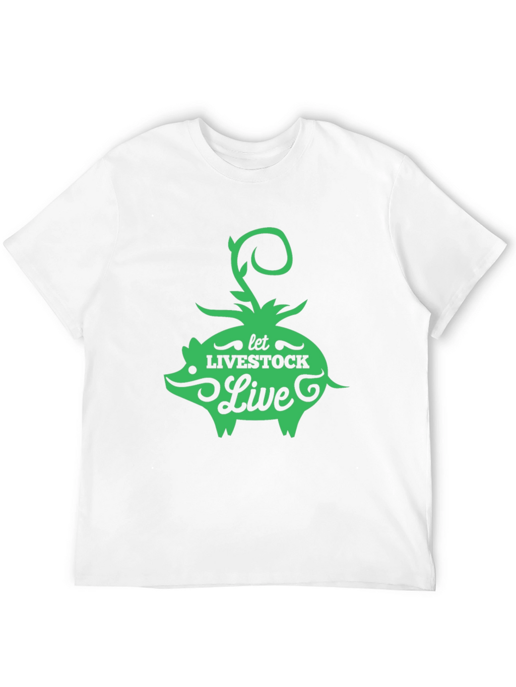 Let Livestock Live Pig Graphic Tee - Black