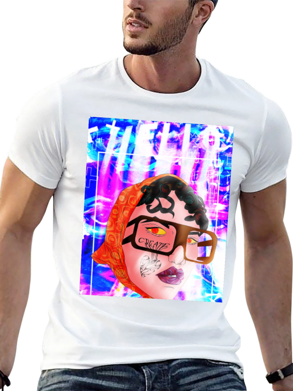 Unique Graphic Print T-Shirt