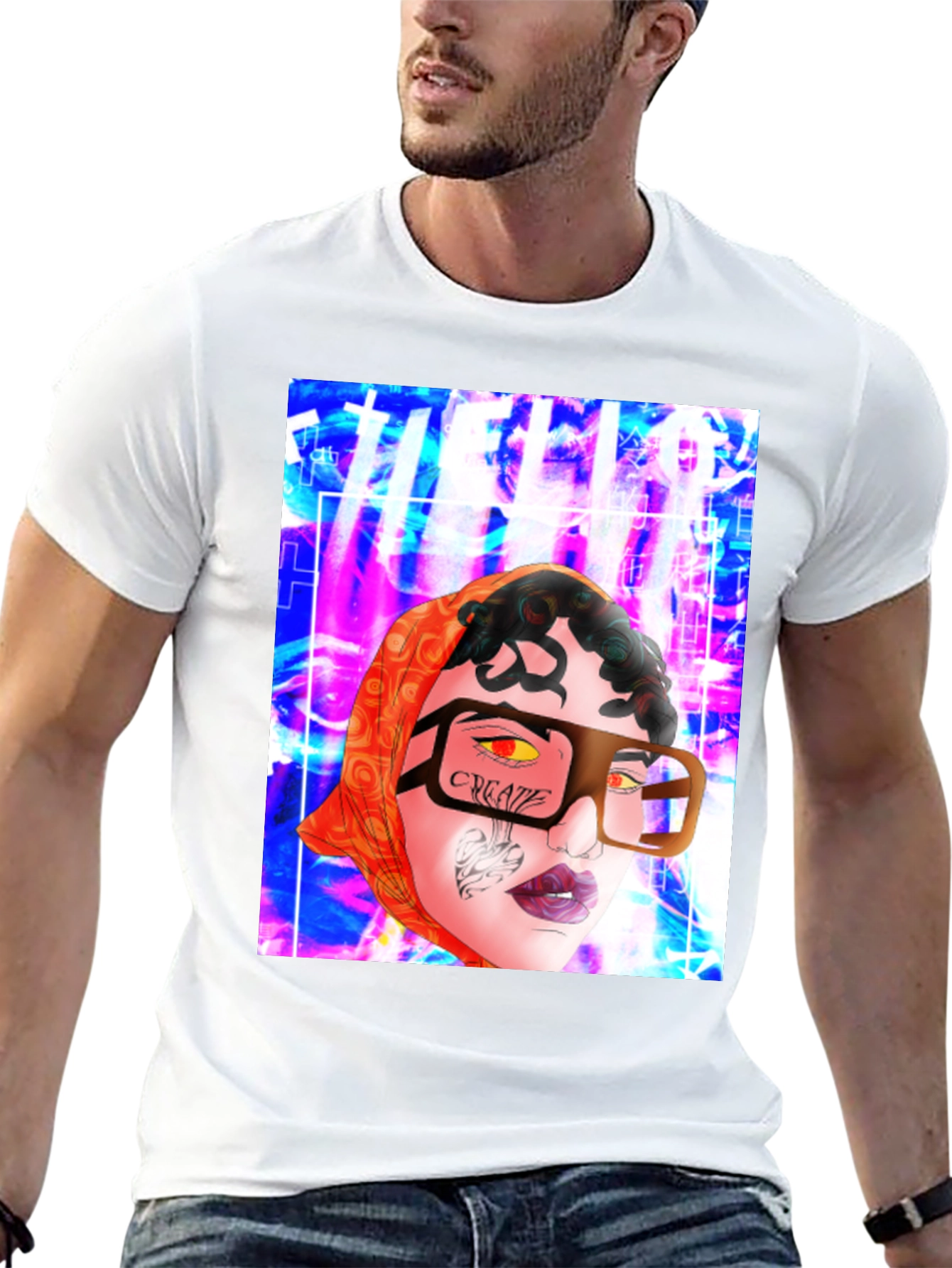 Unique Graphic Print T-Shirt