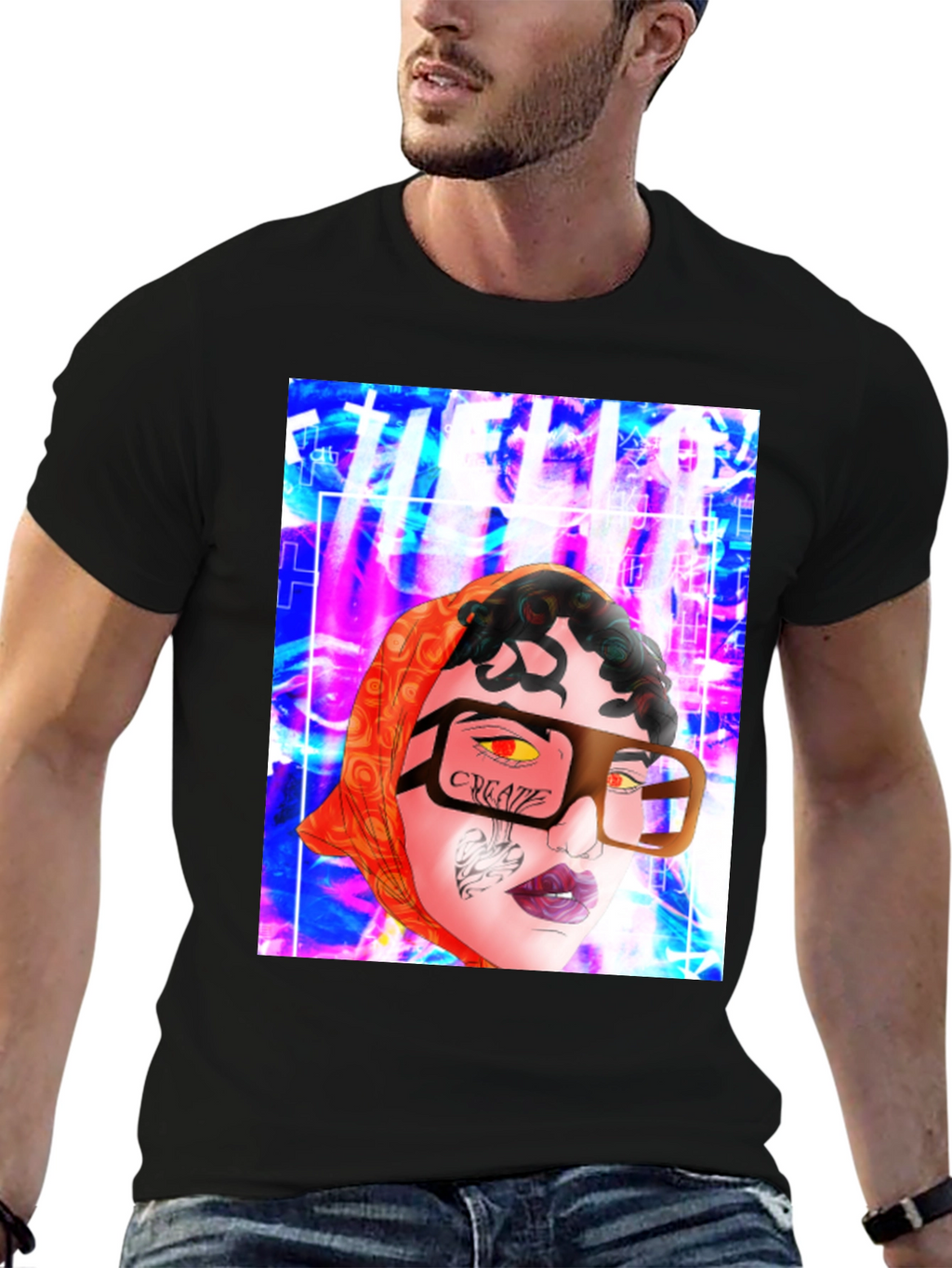 Unique Graphic Print T-Shirt