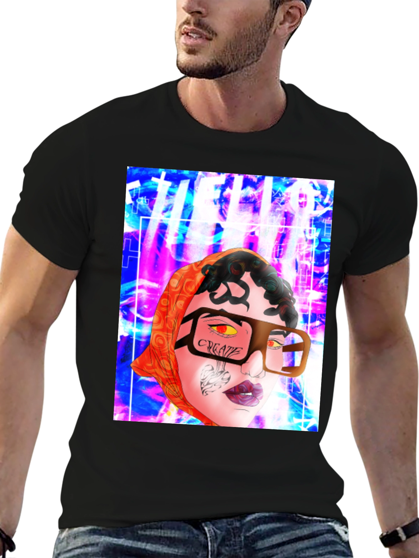 Unique Graphic Print T-Shirt