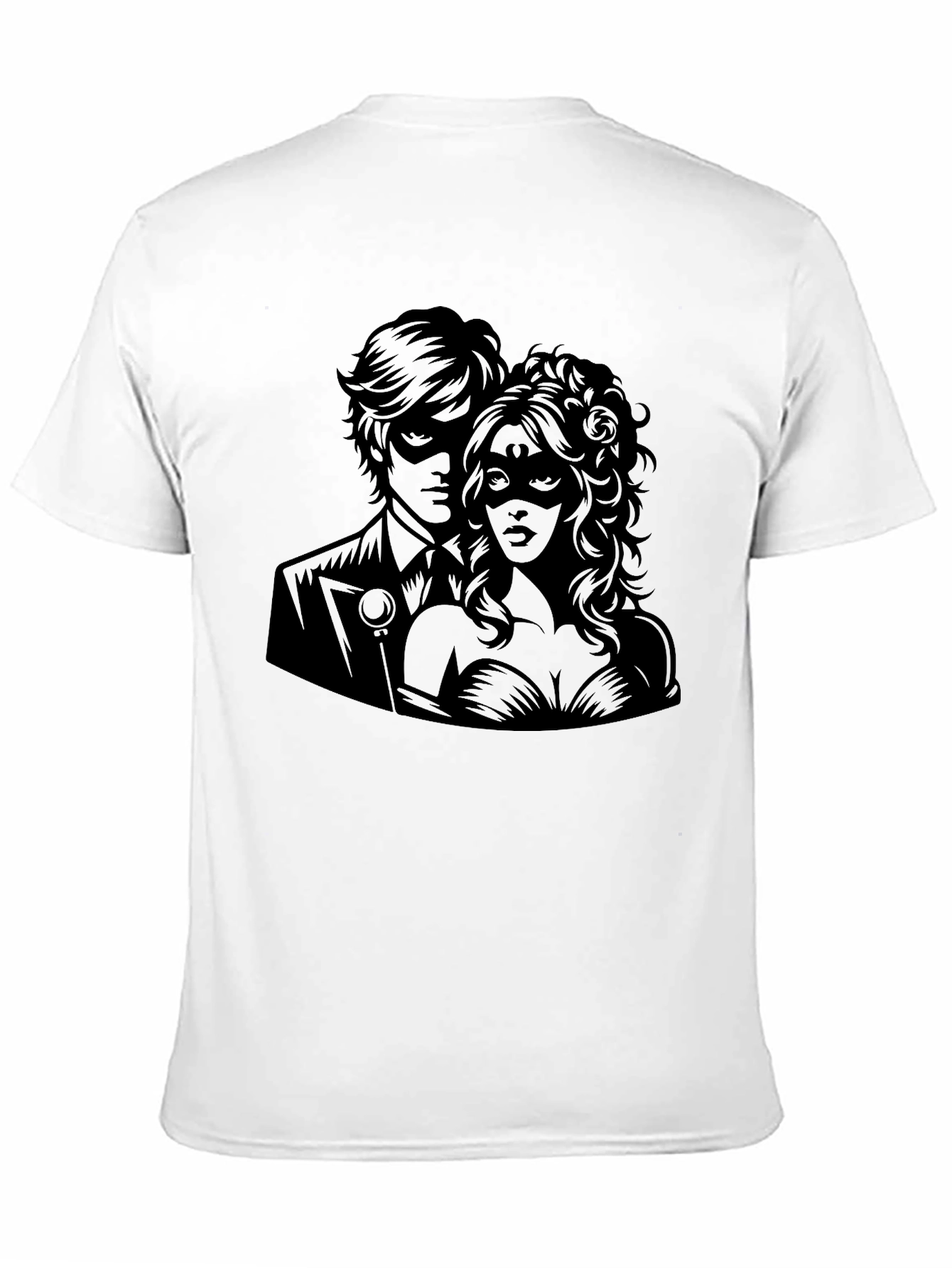 Masquerade Romance Graphic Tee - Premium Comfort