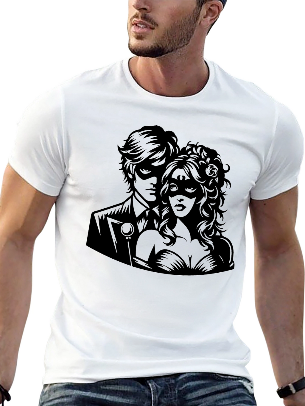 Masquerade Romance Graphic Tee - Premium Comfort