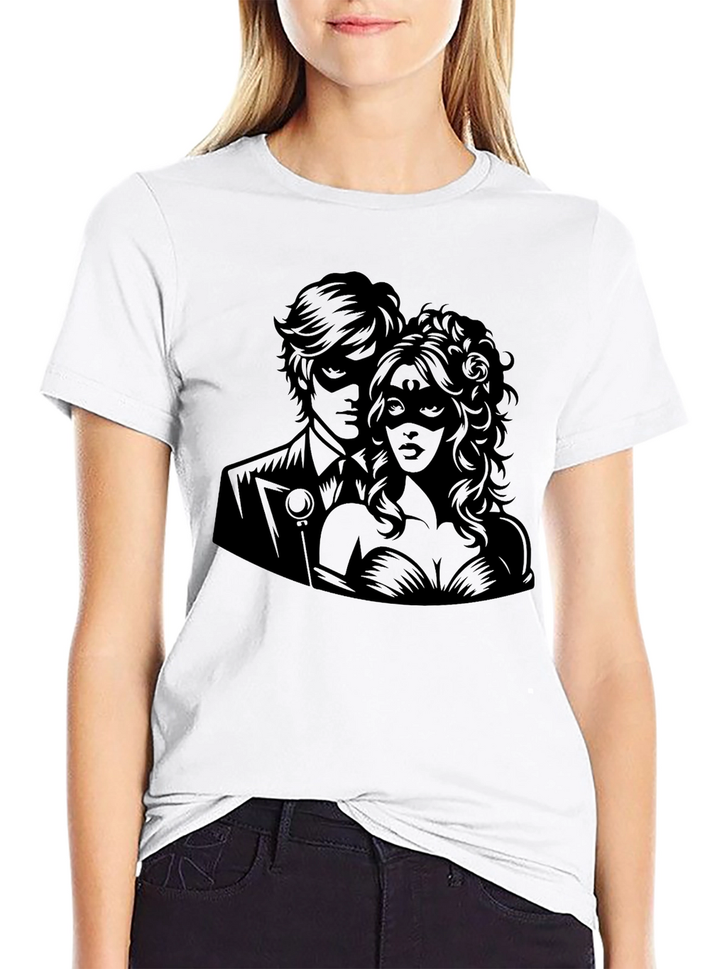 Masquerade Romance Graphic Tee - Premium Comfort