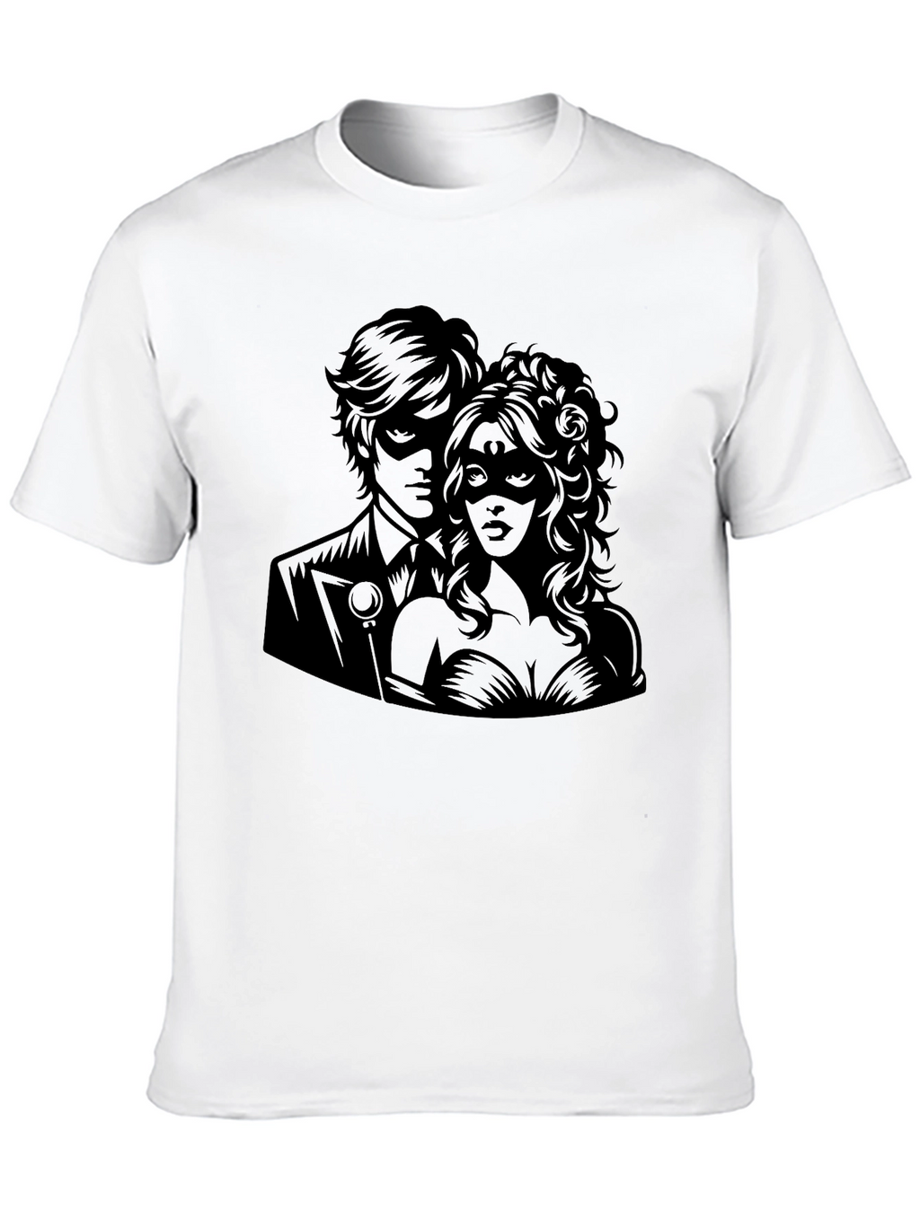 Masquerade Romance Graphic Tee - Premium Comfort