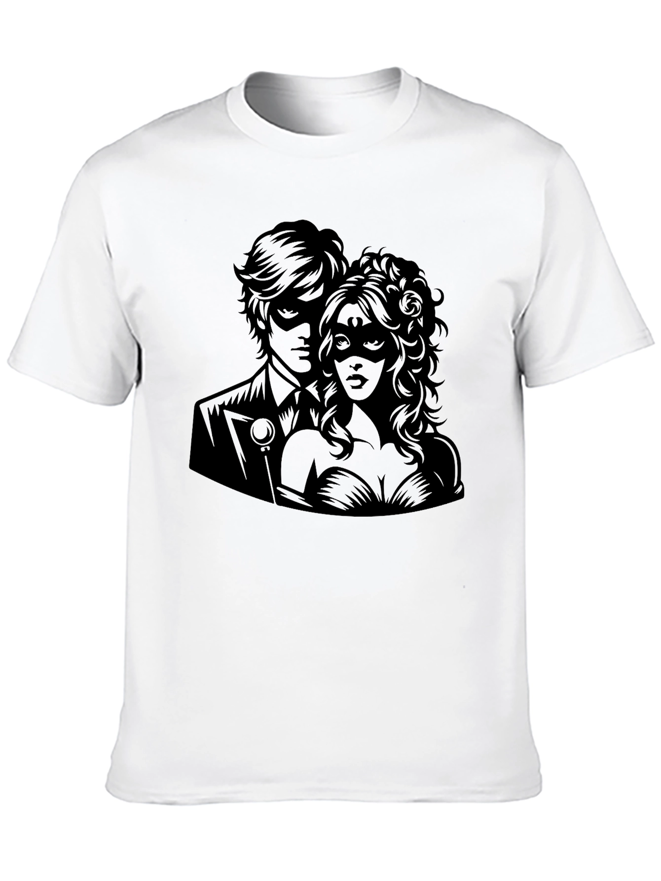 Masquerade Romance Graphic Tee - Premium Comfort