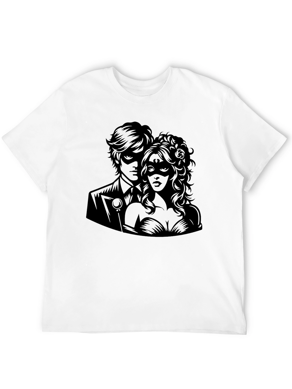 Masquerade Romance Graphic Tee - Premium Comfort