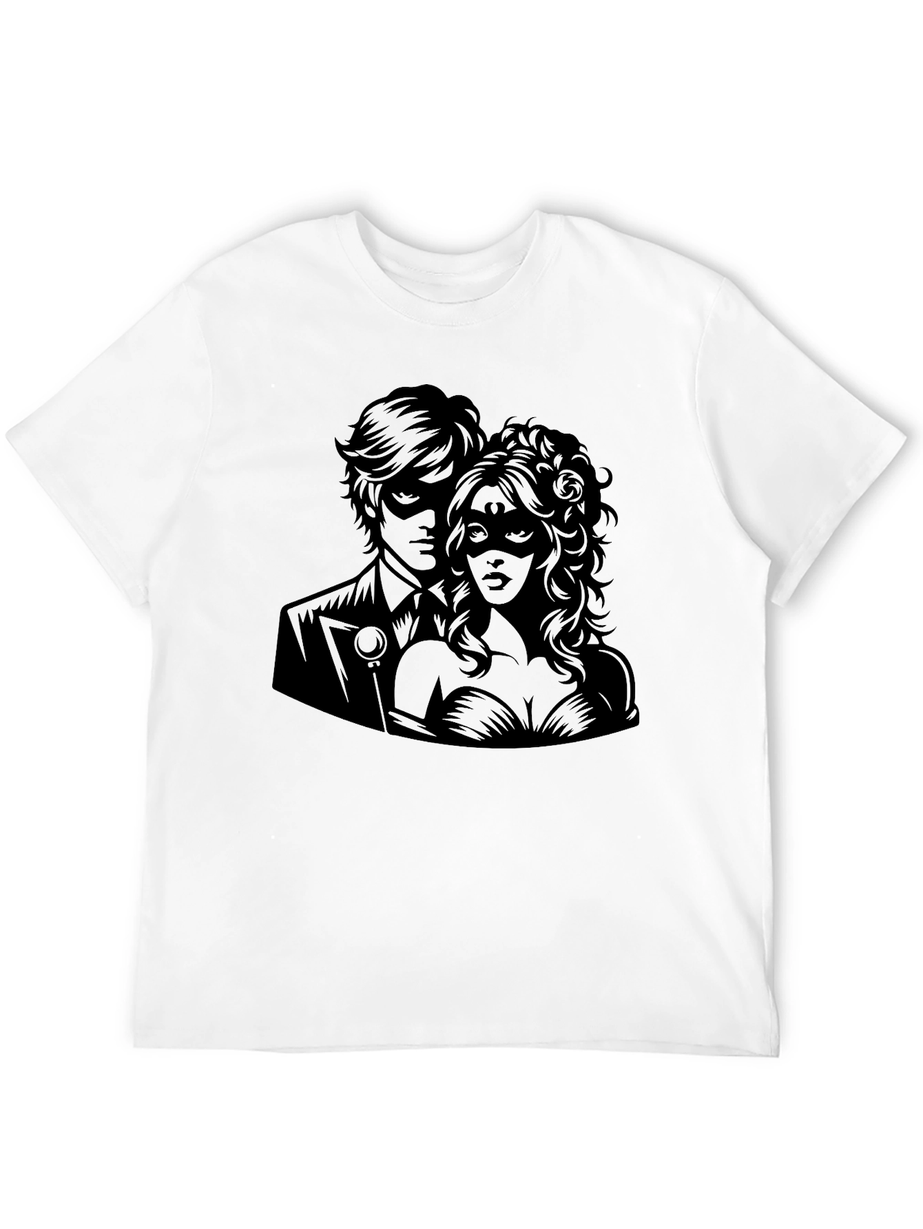 Masquerade Romance Graphic Tee - Premium Comfort