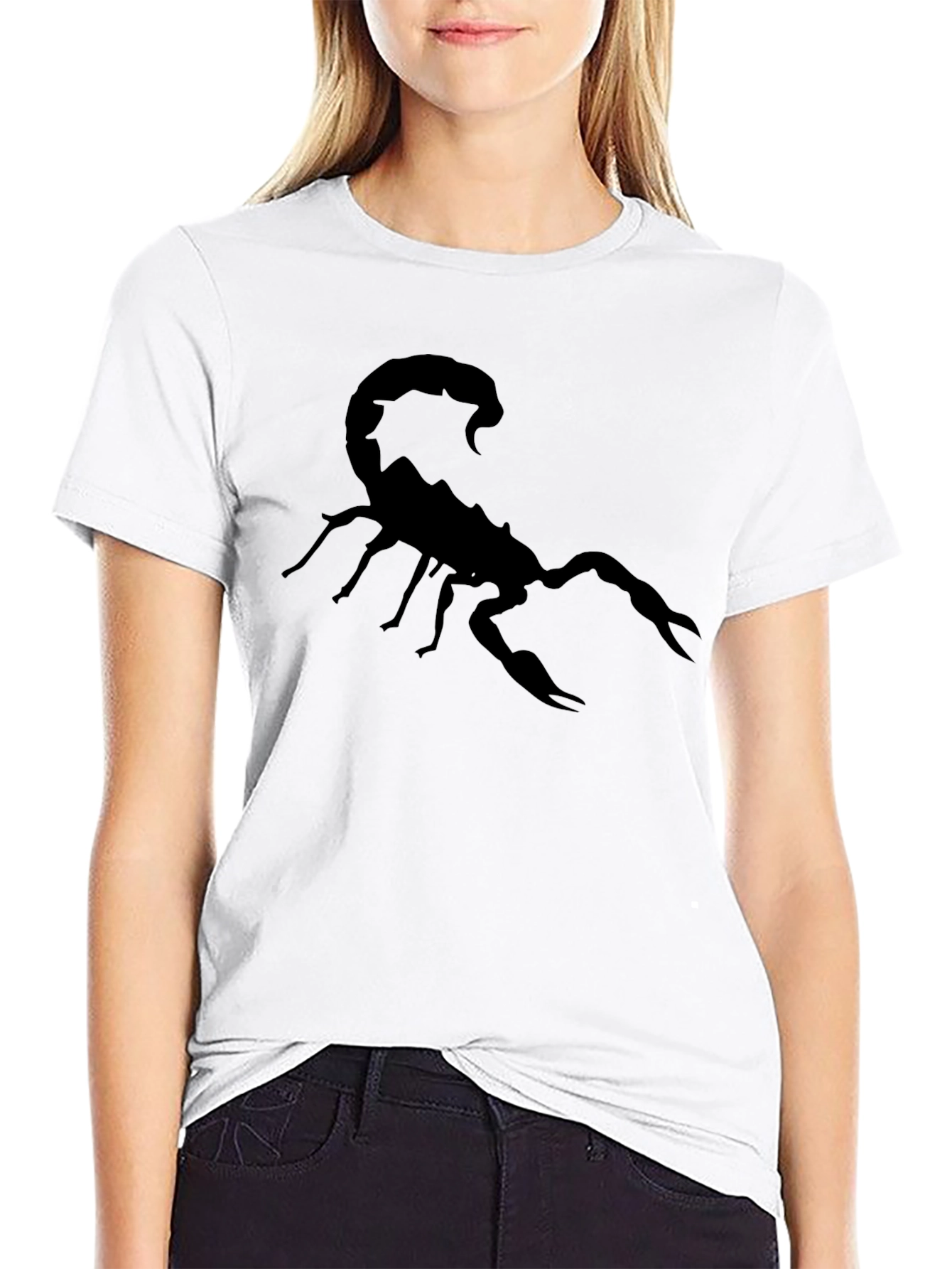 Mens Black Scorpion Graphic T-Shirt