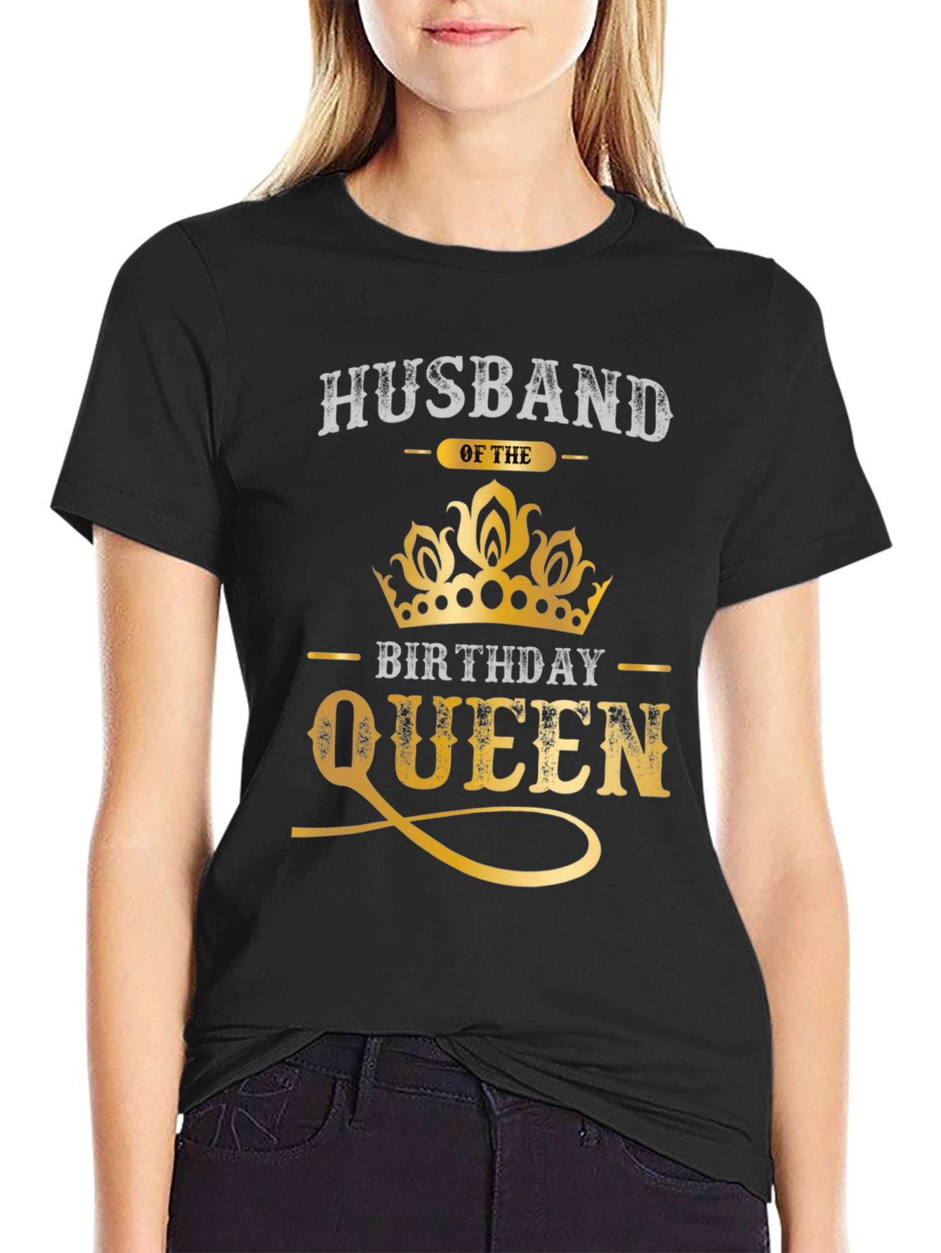 Husband of the Birthday Queen T-Shirt - Novelty Tee
