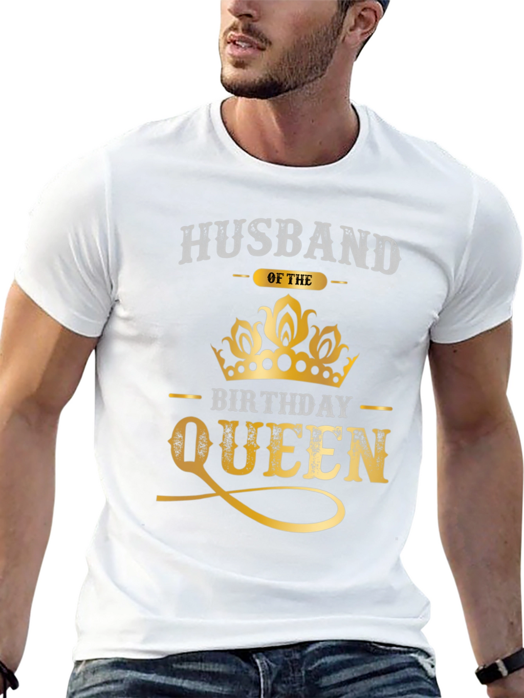 Husband of the Birthday Queen T-Shirt - Novelty Tee