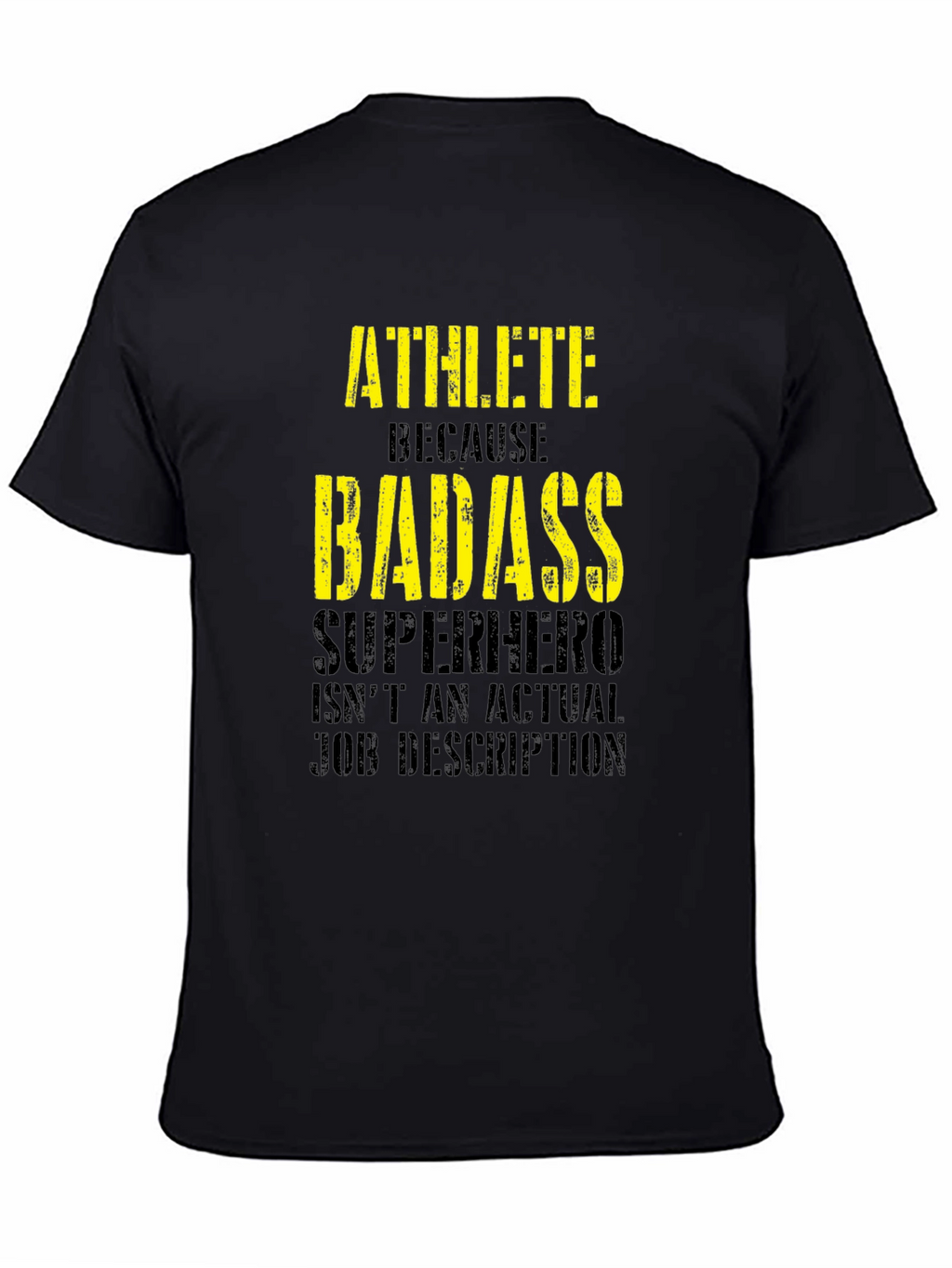 Athlete Badass Graphic Tee - Funny Workout Shirt