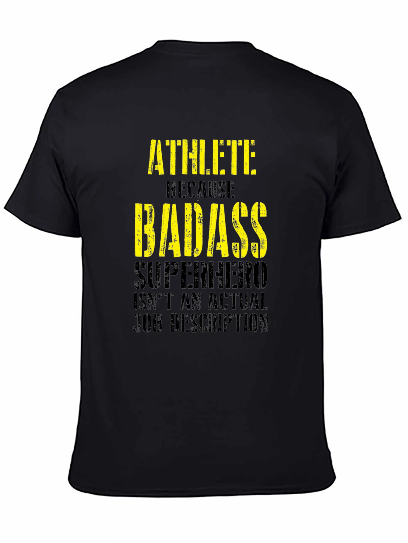 Athlete Badass Graphic Tee - Funny Workout Shirt