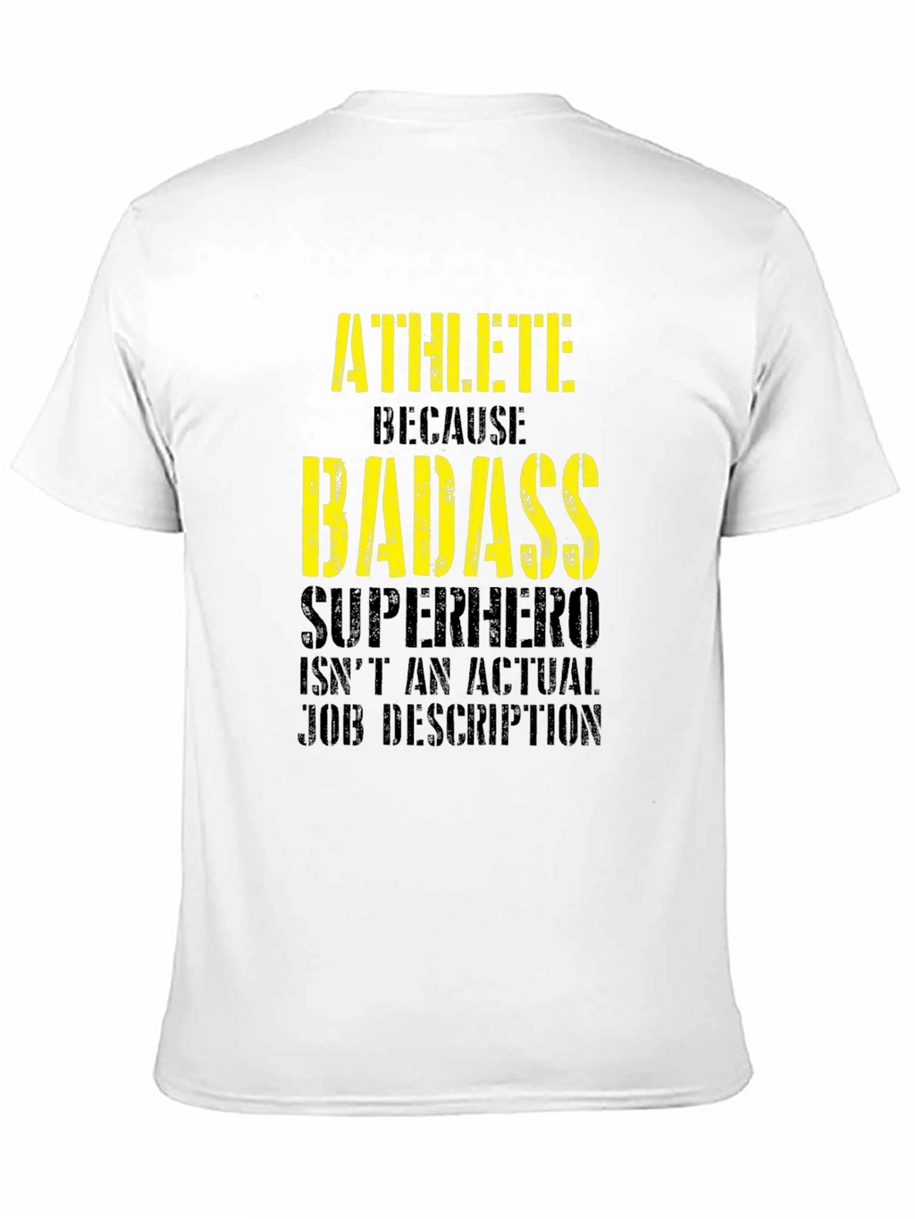 Athlete Badass Graphic Tee - Funny Workout Shirt