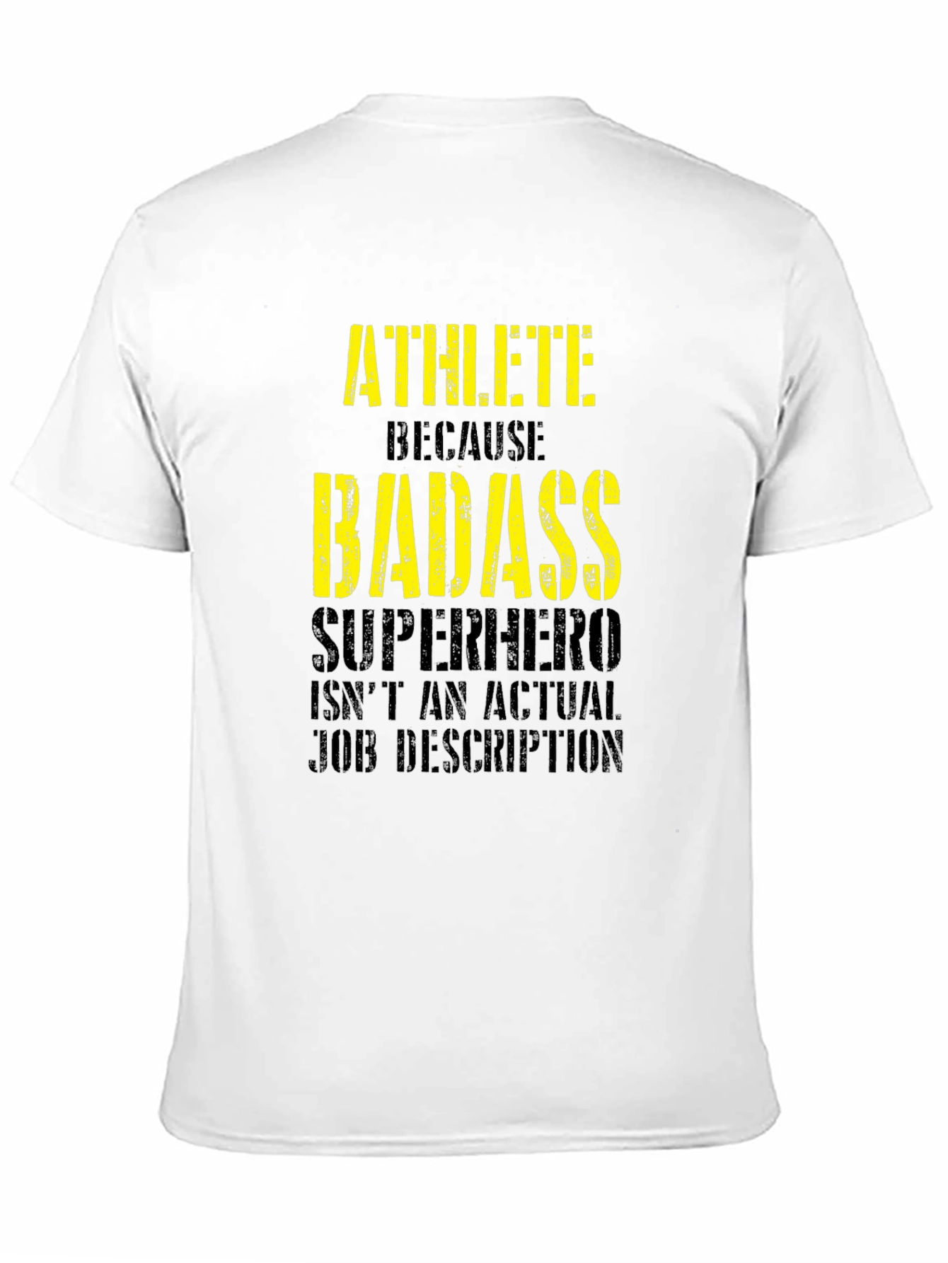 Athlete Badass Graphic Tee - Funny Workout Shirt