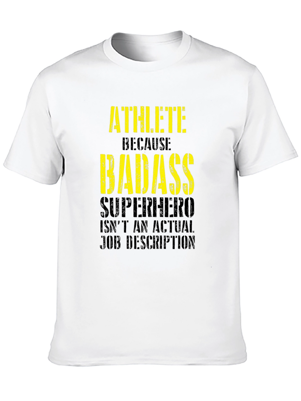 Athlete Badass Graphic Tee - Funny Workout Shirt