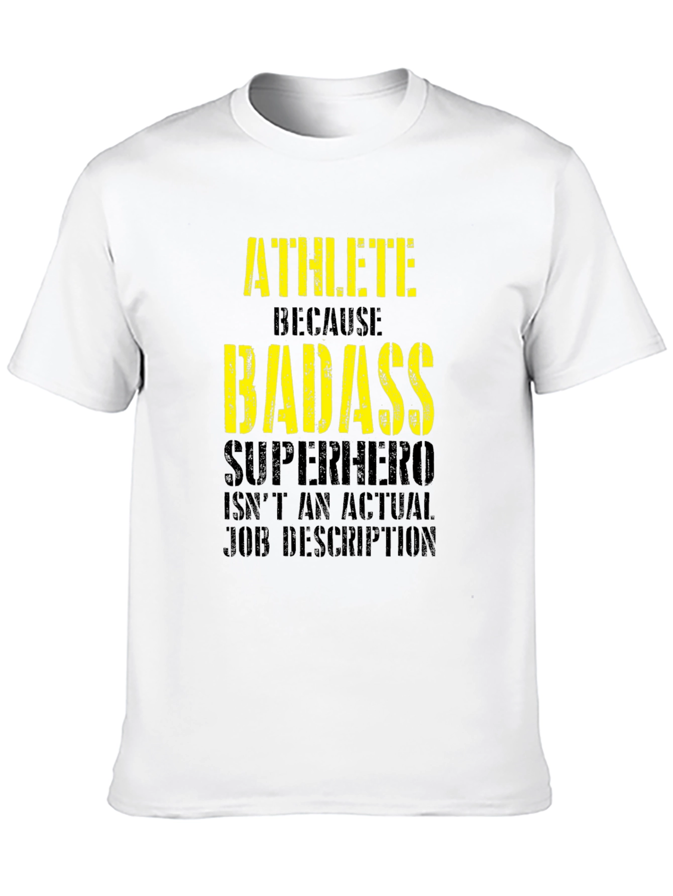 Athlete Badass Graphic Tee - Funny Workout Shirt