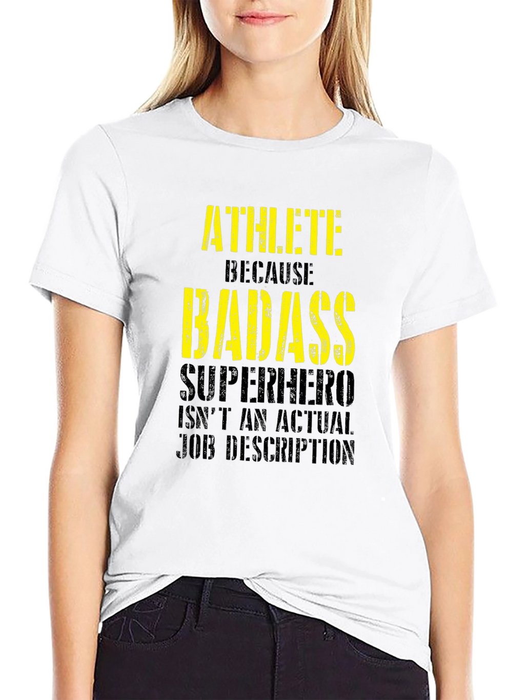Athlete Badass Graphic Tee - Funny Workout Shirt