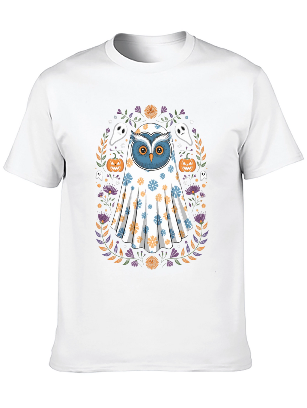 Halloween Owl Ghost T-Shirt