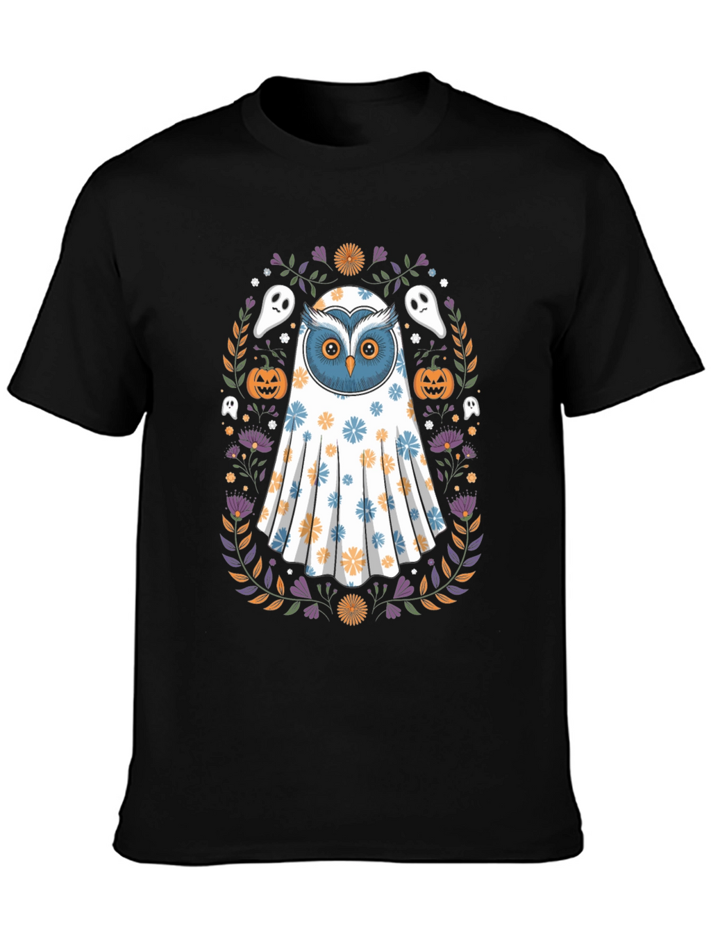 Halloween Owl Ghost T-Shirt