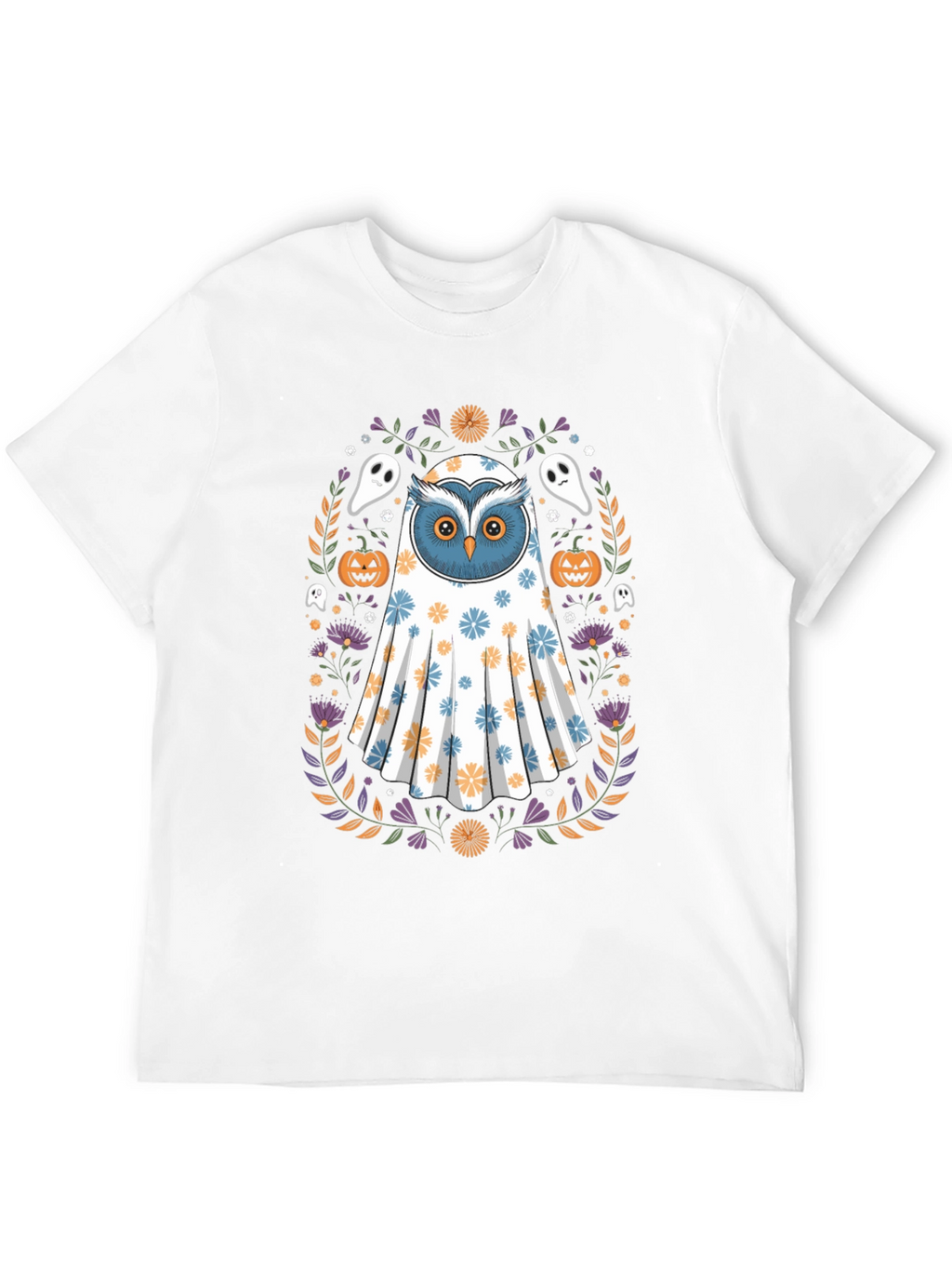 Halloween Owl Ghost T-Shirt