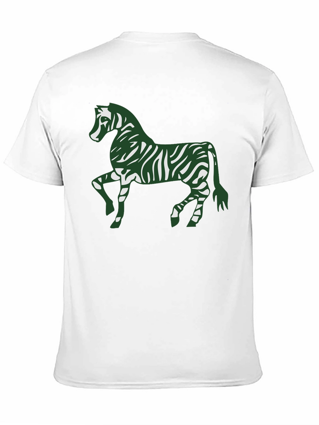 Zebra Print Tee - Stylish Mens Black T-Shirt