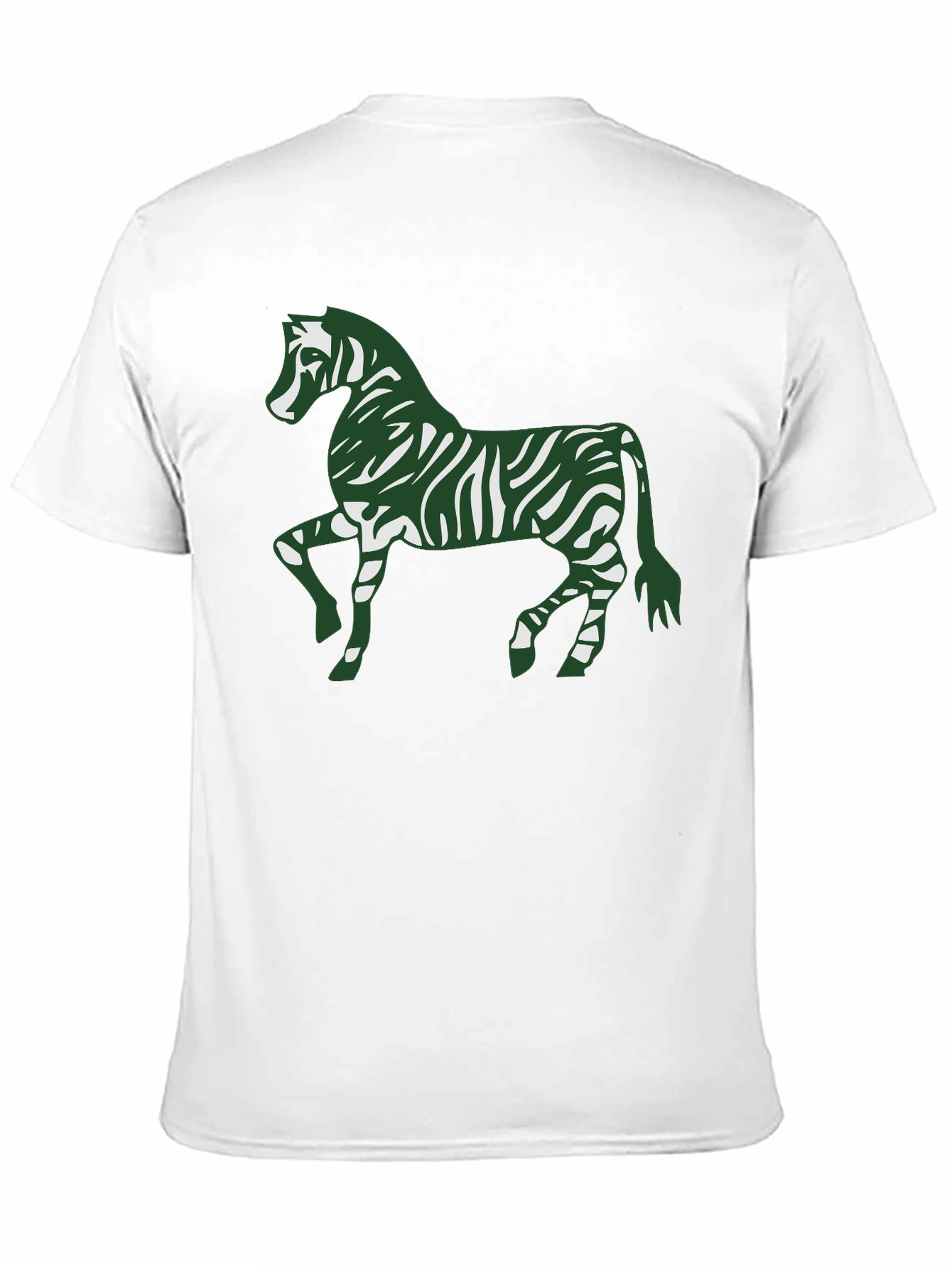 Zebra Print Tee - Stylish Mens Black T-Shirt