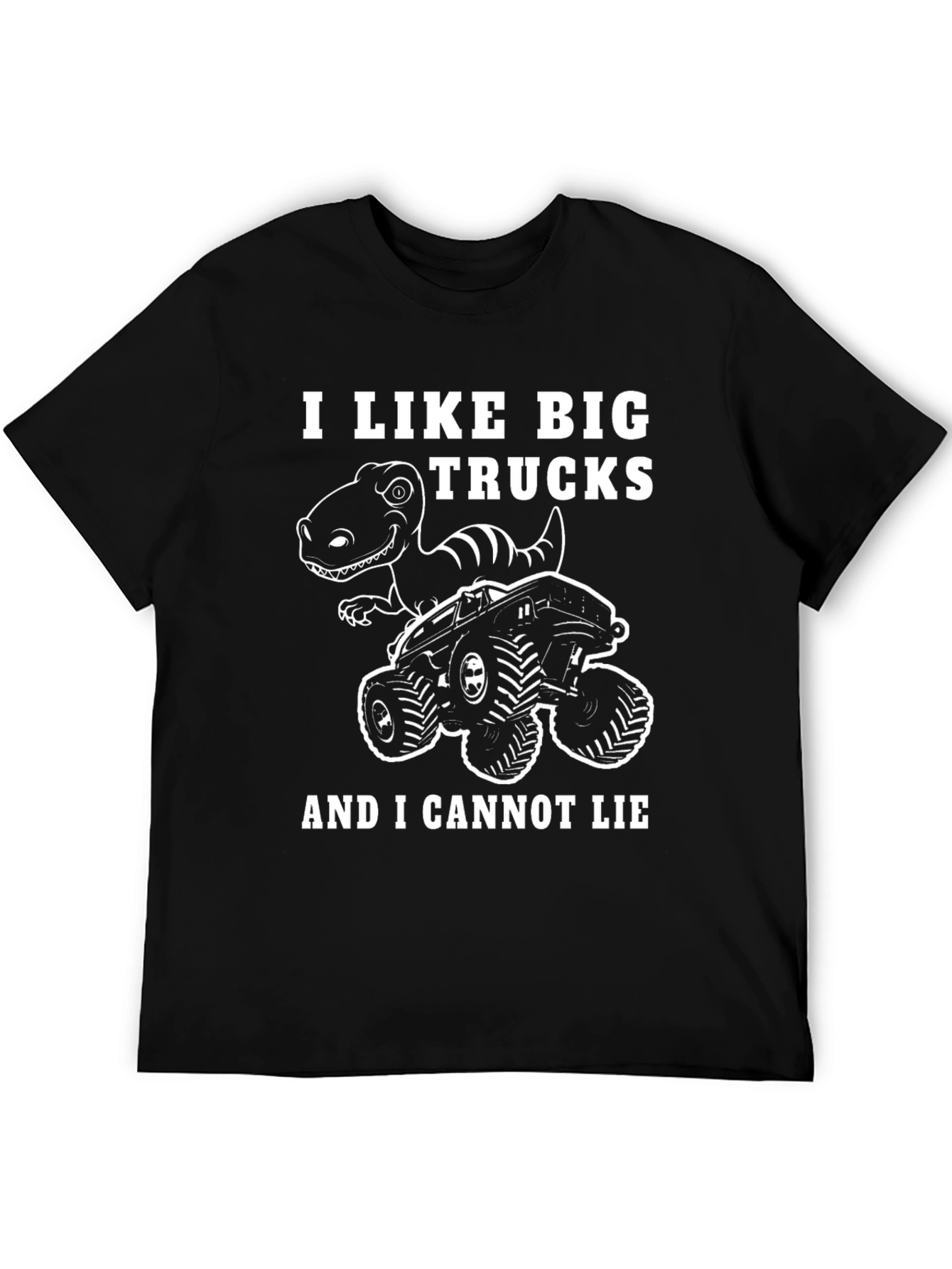 I Like Big Trucks Dinosaur Graphic T-Shirt