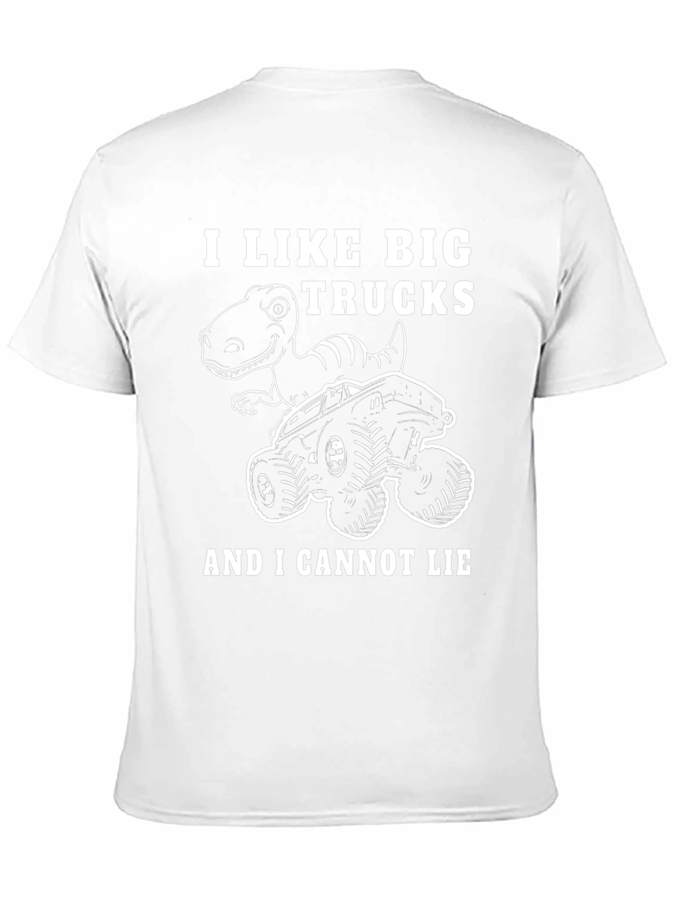 I Like Big Trucks Dinosaur Graphic T-Shirt