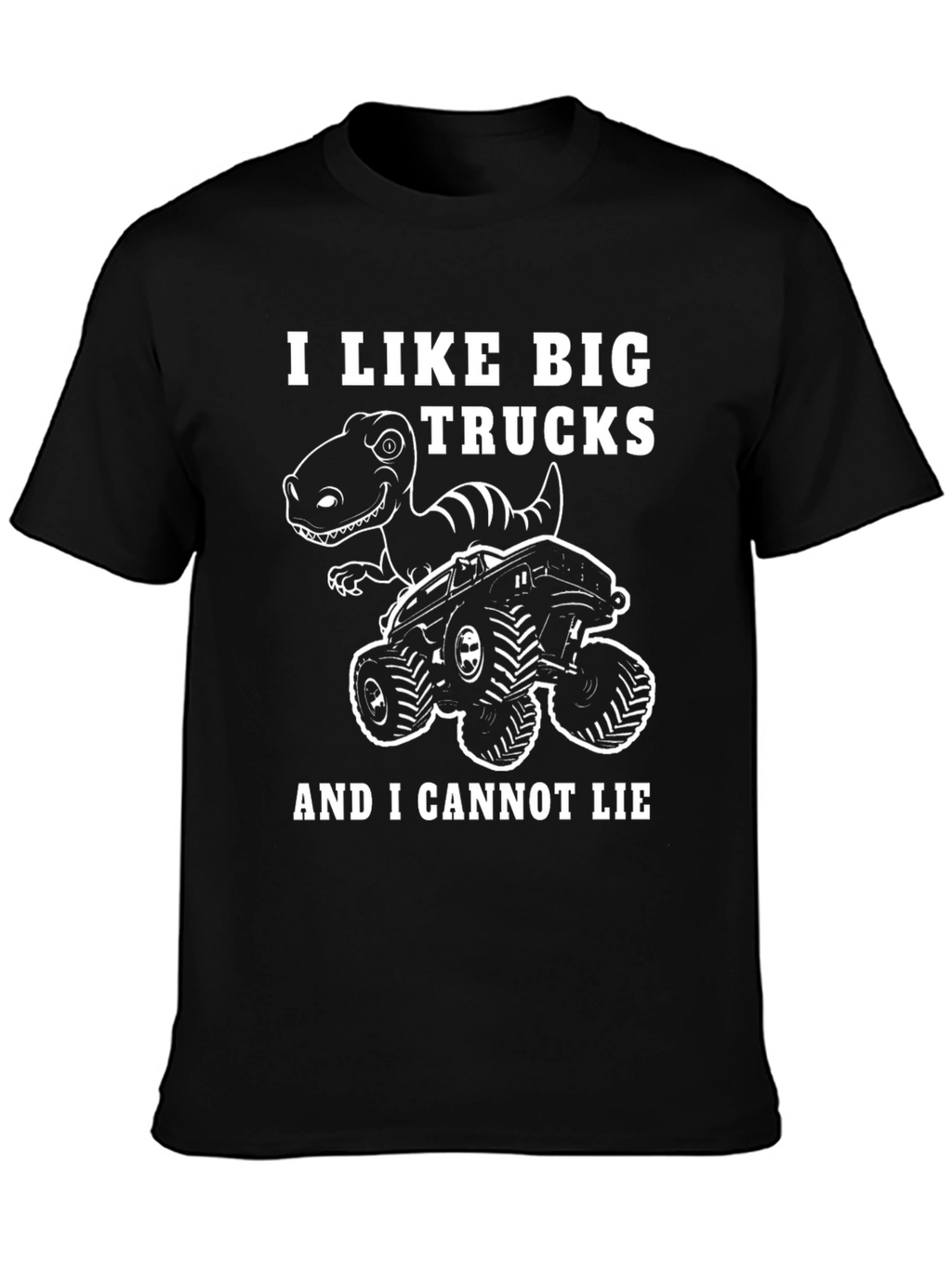 I Like Big Trucks Dinosaur Graphic T-Shirt