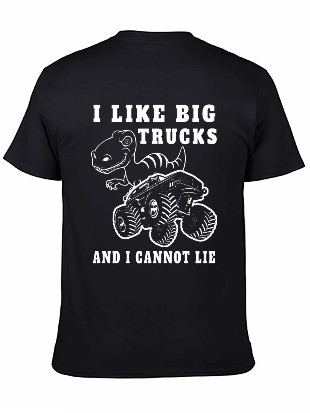 I Like Big Trucks Dinosaur Graphic T-Shirt