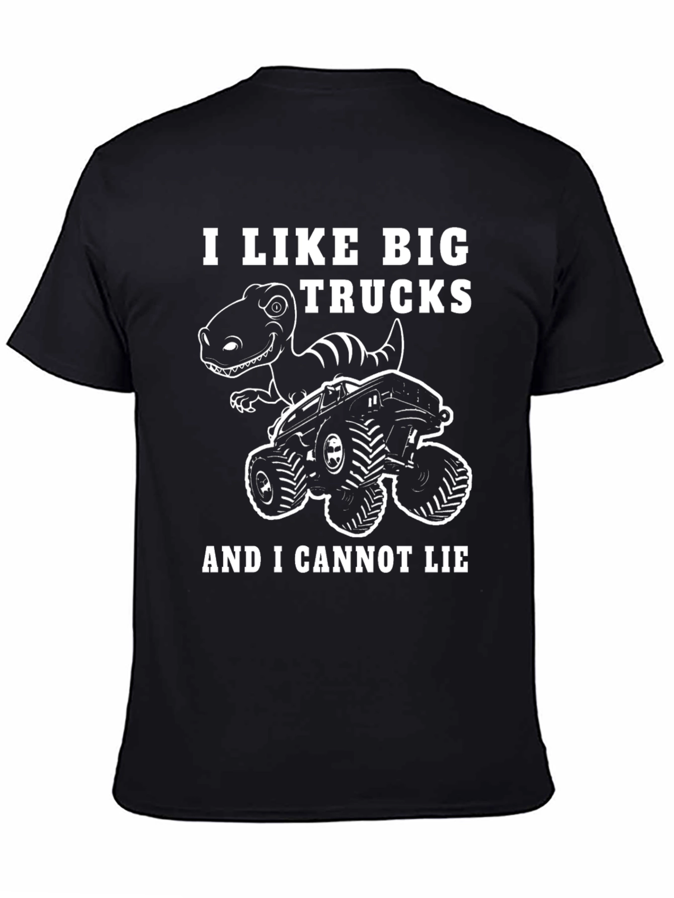I Like Big Trucks Dinosaur Graphic T-Shirt