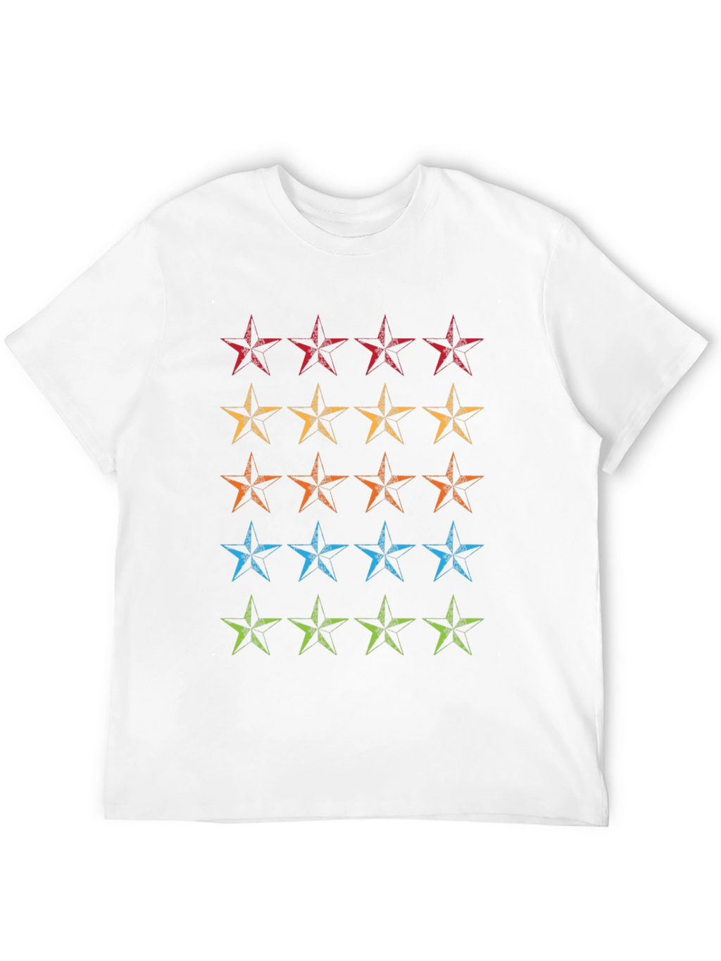 Retro Star T-Shirt - Black Cotton Tee