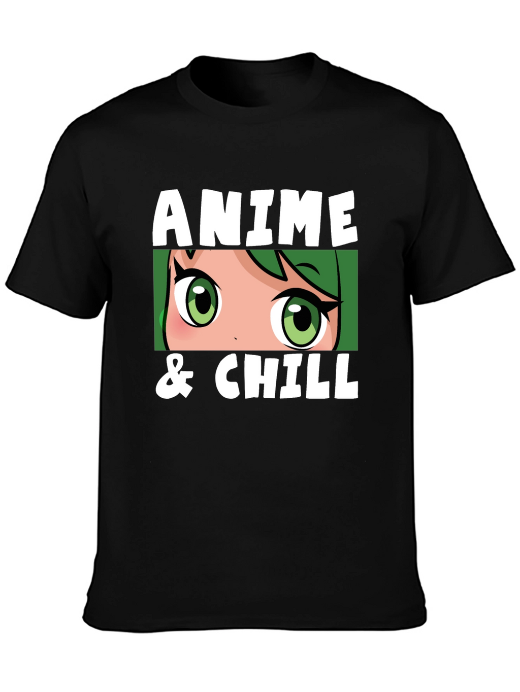 Anime & Chill Black T-Shirt