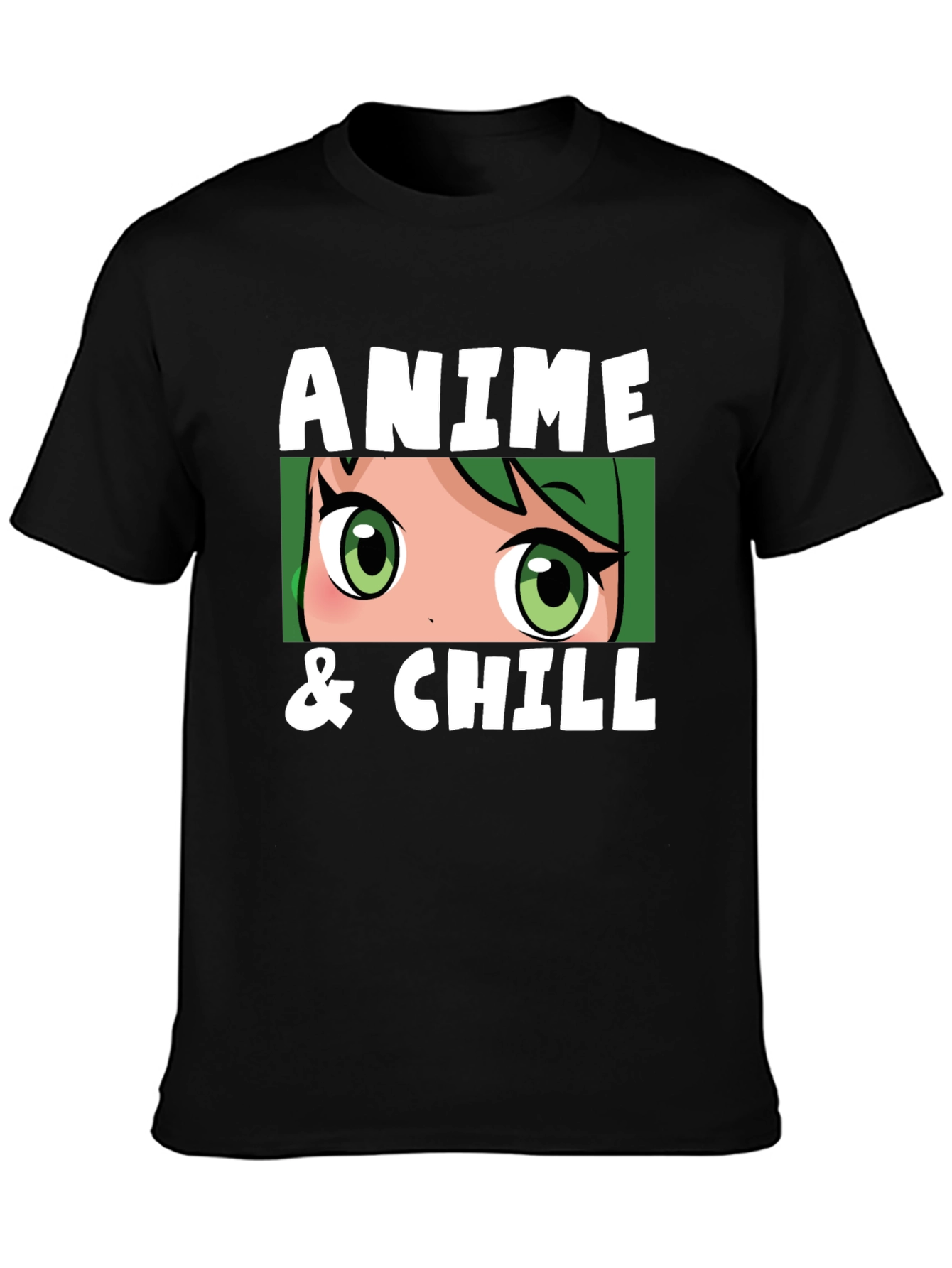 Anime & Chill Black T-Shirt