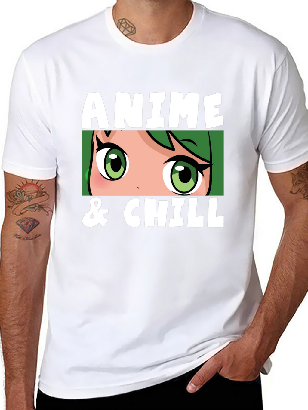 Anime & Chill Black T-Shirt