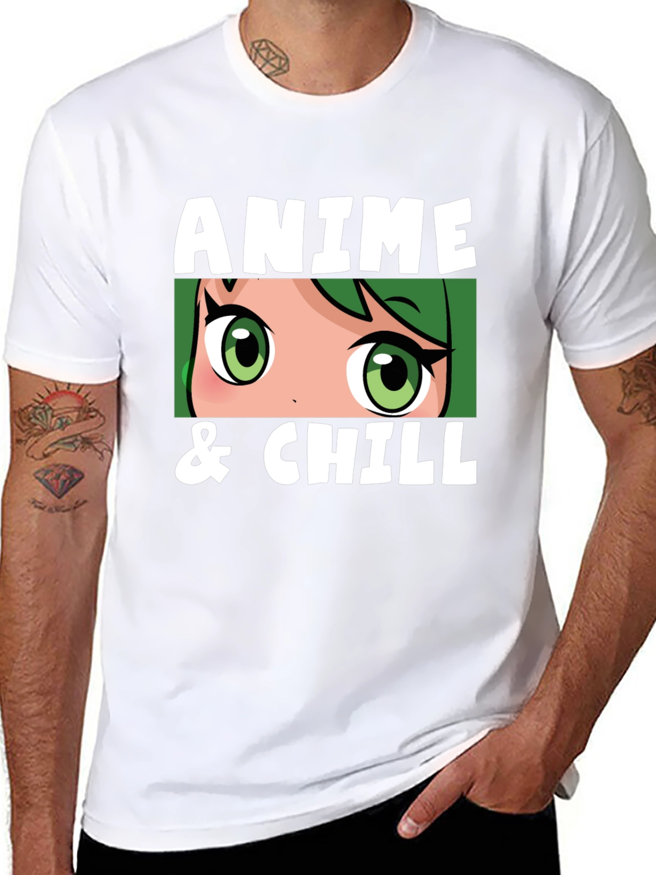 Anime & Chill Black T-Shirt