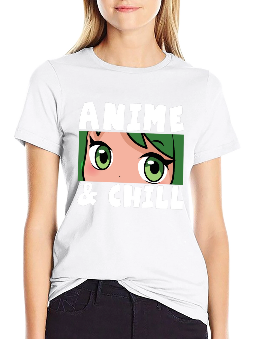 Anime & Chill Black T-Shirt