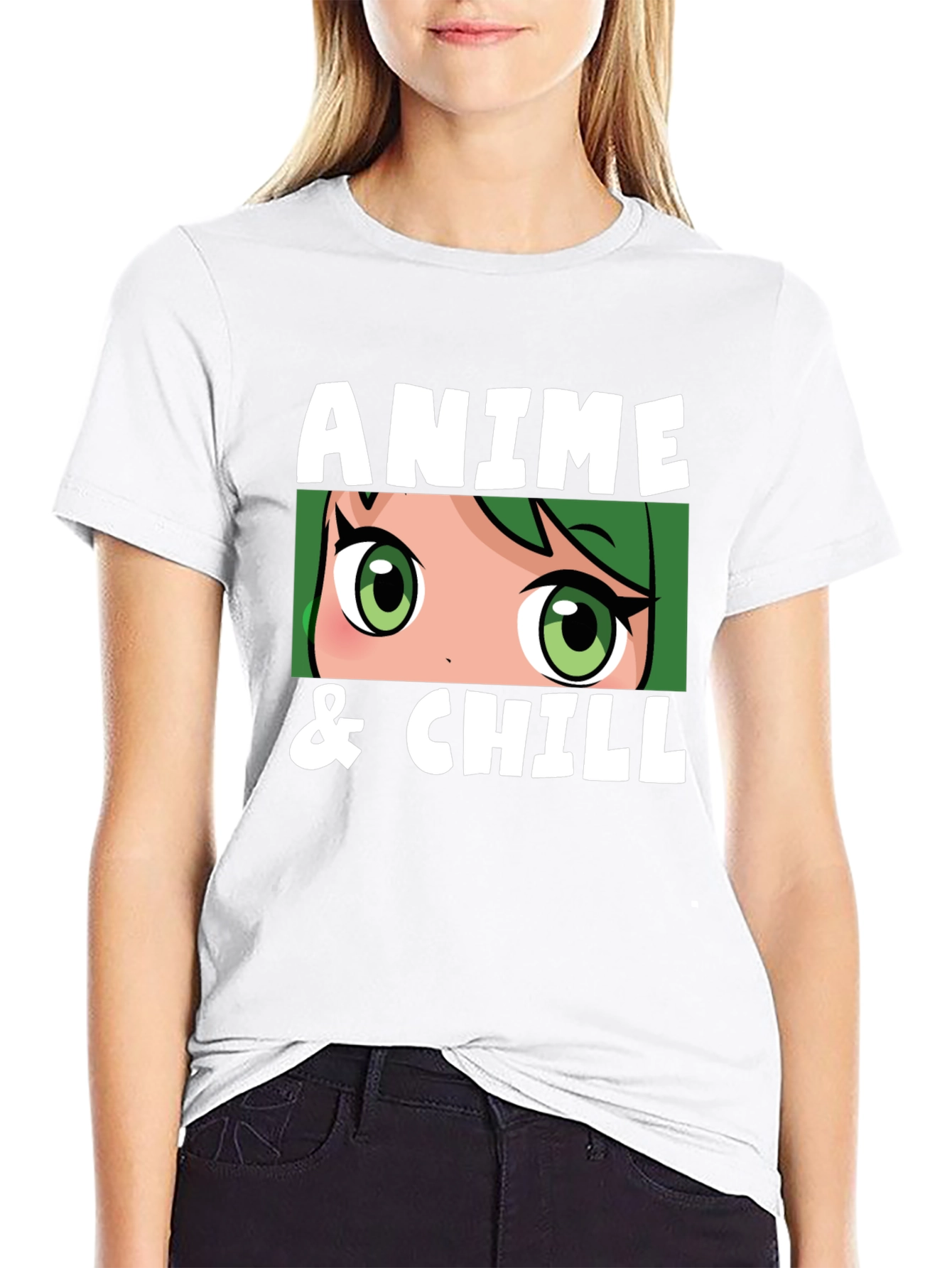 Anime & Chill Black T-Shirt
