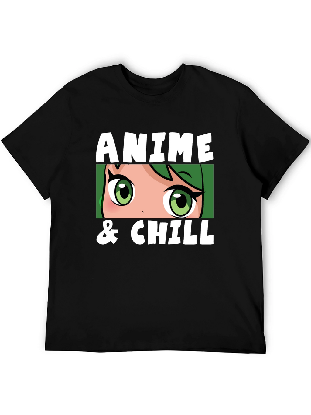 Anime & Chill Black T-Shirt