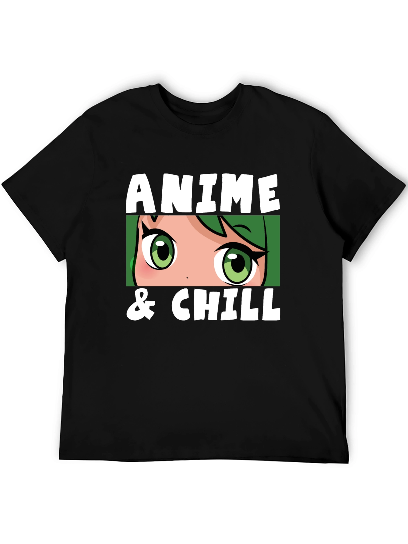 Anime & Chill Black T-Shirt